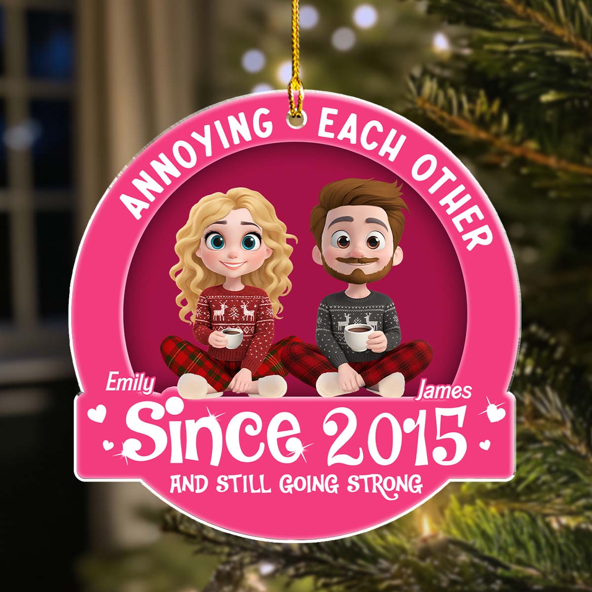 Love You Forever - Personalized Custom Acrylic Ornament