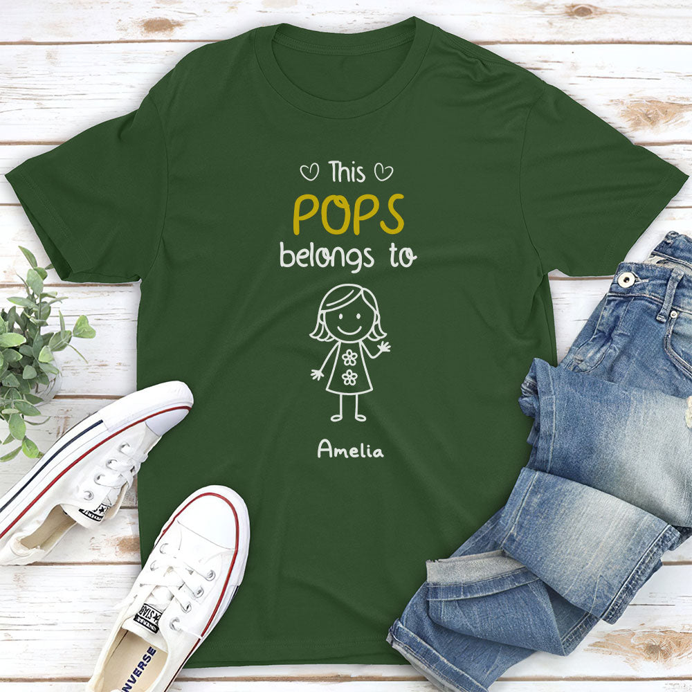 This Grandpa Belongs To Us - Personalized Custom Shirt