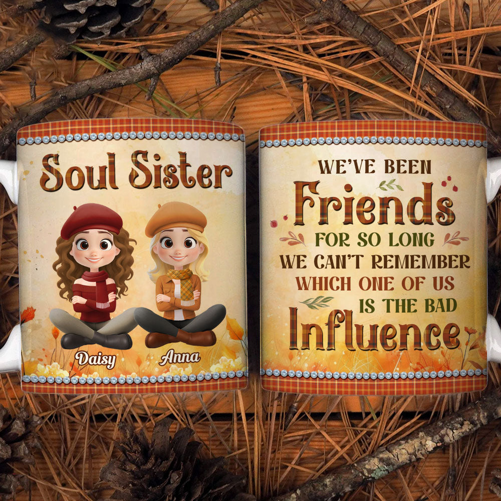 Pumpkin Spice Besties - Personalized Custom Coffee Mug