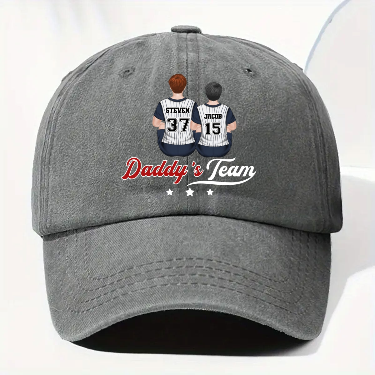 Game Day, Every Day - Personalized Custom Vintage Washed Denim Cap