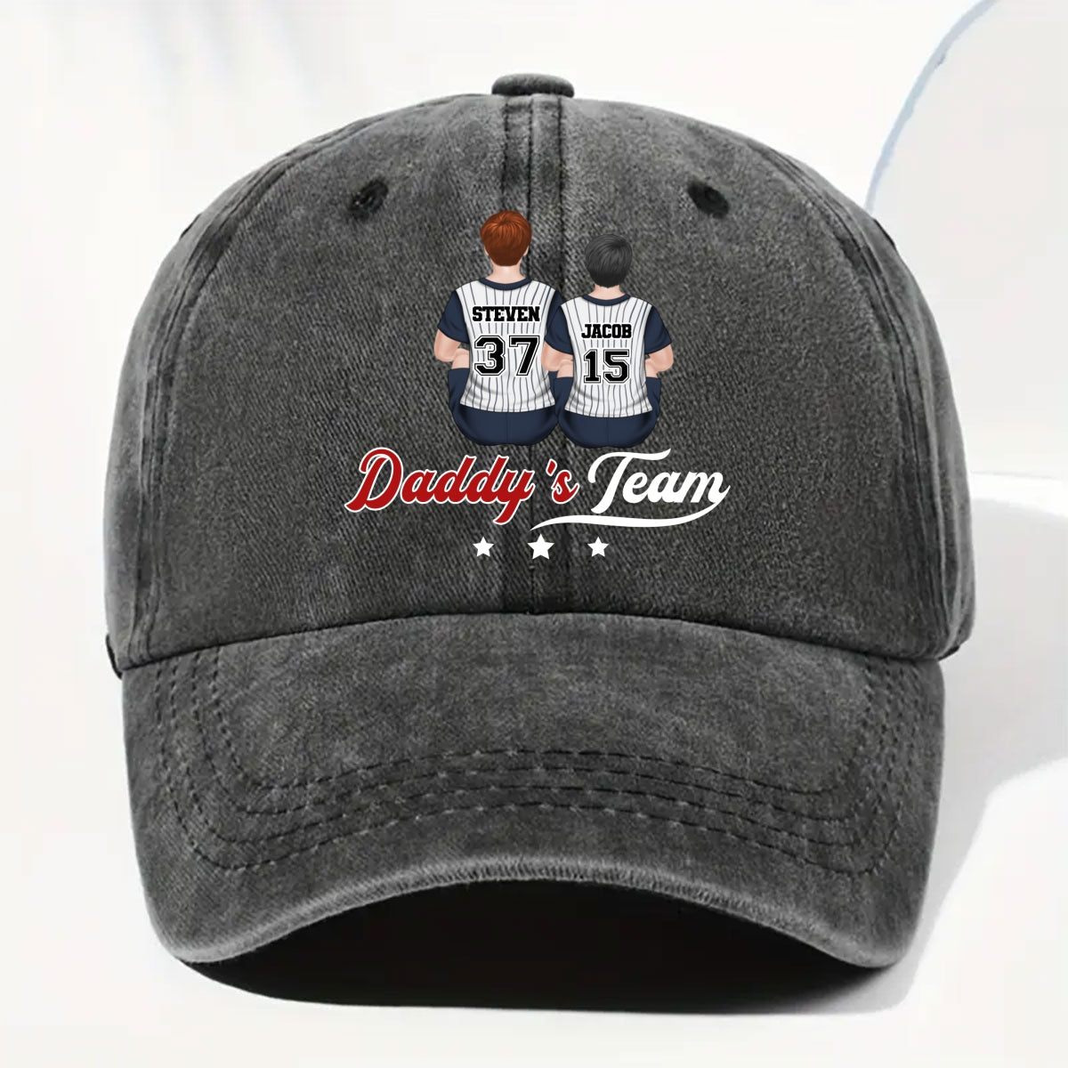 Game Day, Every Day - Personalized Custom Vintage Washed Denim Cap