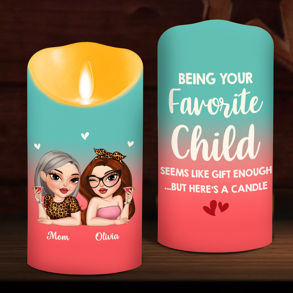 Seems Like Gift Enough - Personalized Custom LED Candle