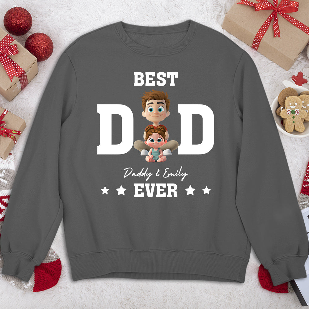 Best Dad And Awesome Kid - Personalized Custom Shirt