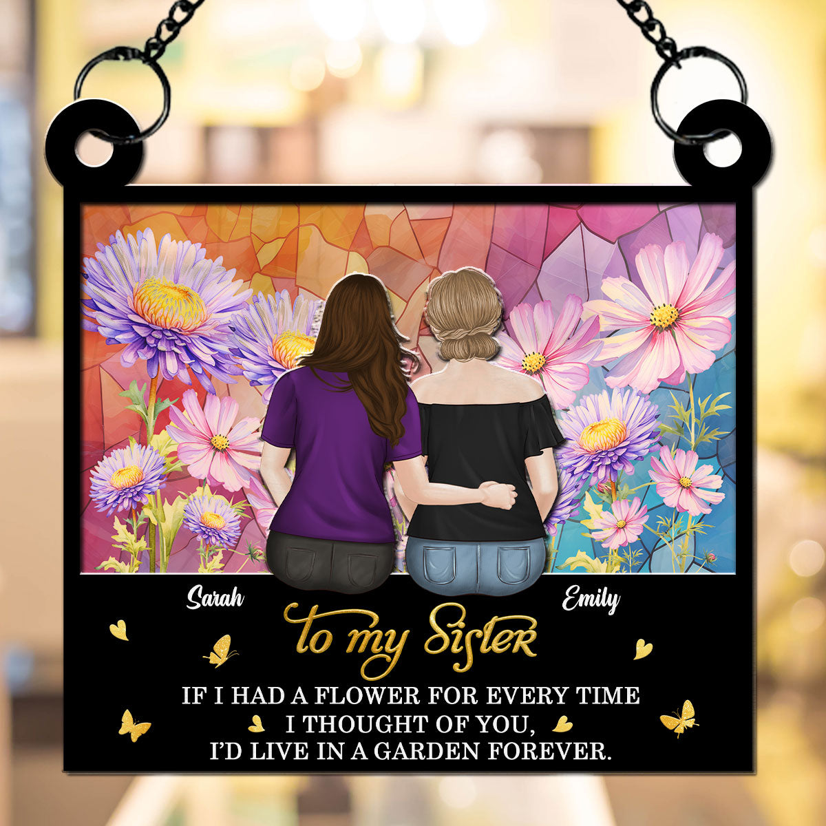 A Garden Of Love For You - Personalized Custom Suncatcher