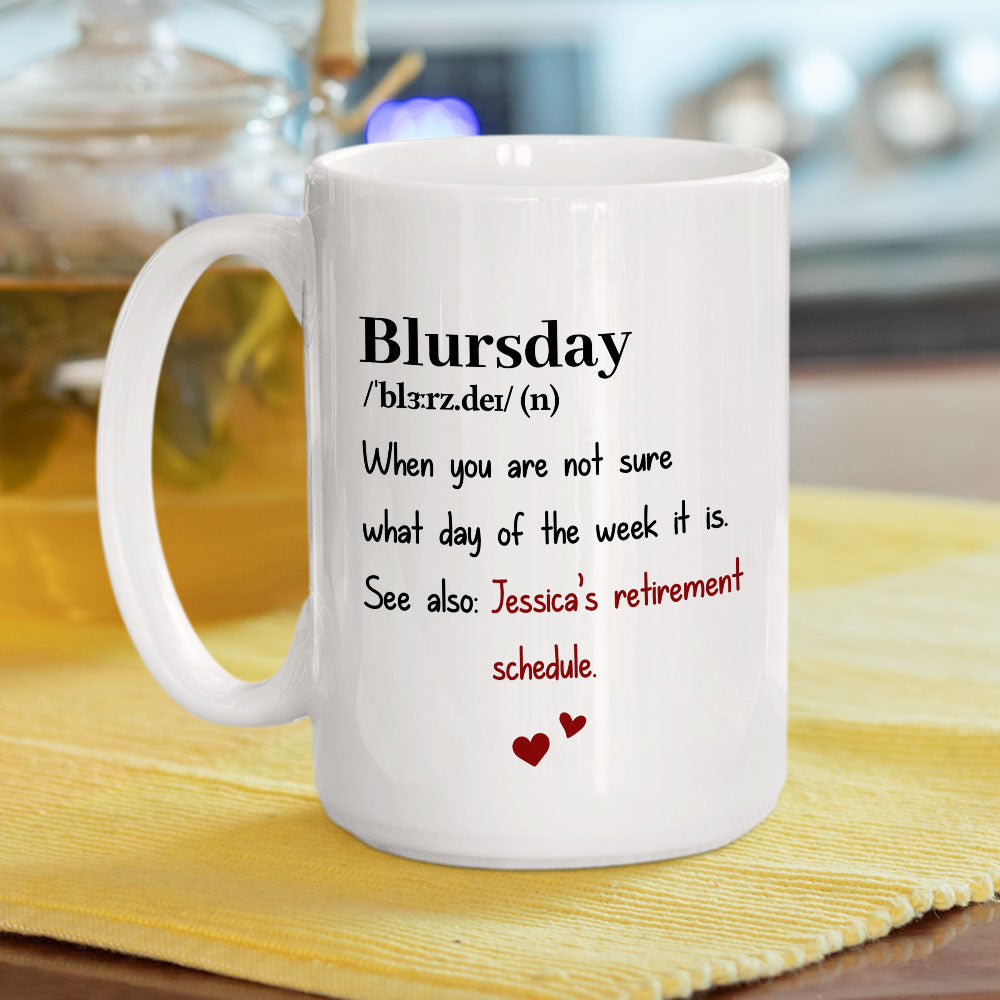 Skipped Mondays Forever And Ever - Personalized Custom Coffee Mug