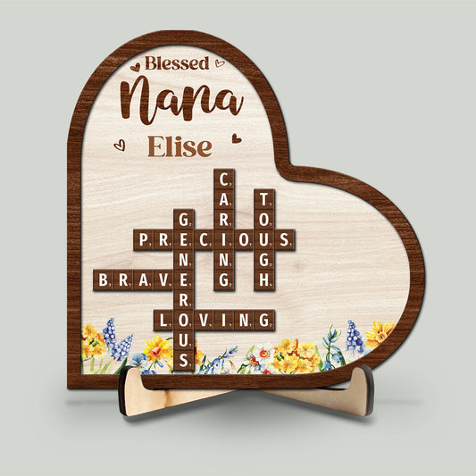 Blessed Mom Grandma - Personalized Custom Wooden Plaque