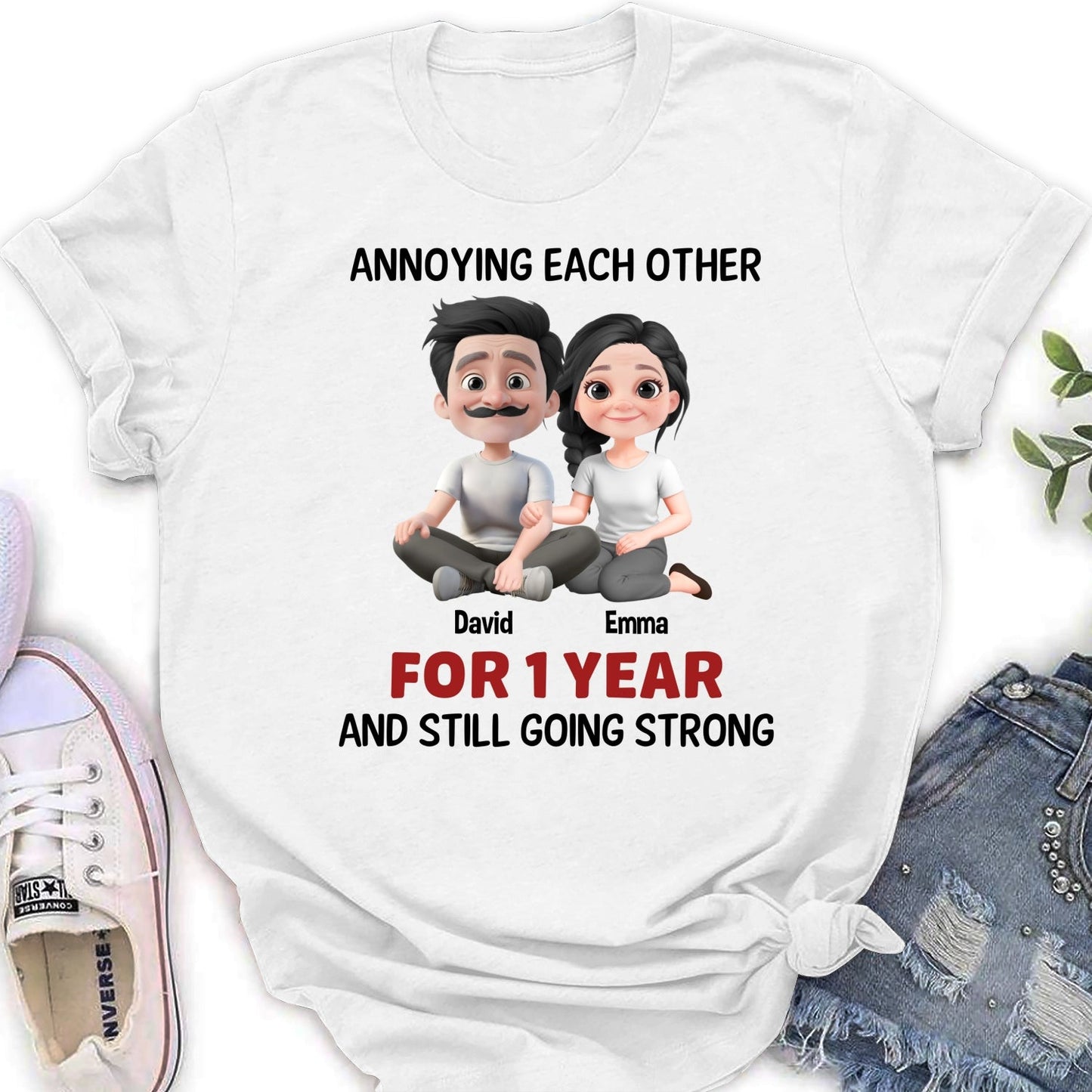 Annoying Each Other Couple - Personalized Custom Shirt