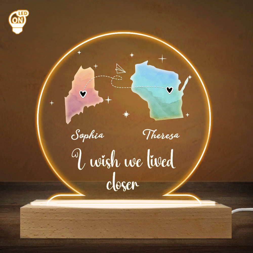 Always Under The Same Sky - Personalized Custom LED Light