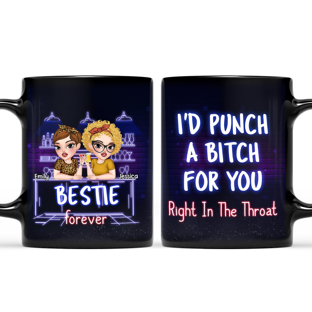 You And Me Bestie Forever - Personalized Custom Coffee Mug