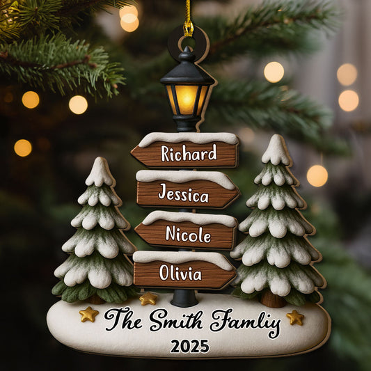 Home Is Where Love Lives - Personalized Custom 2-Layered Wood Ornament