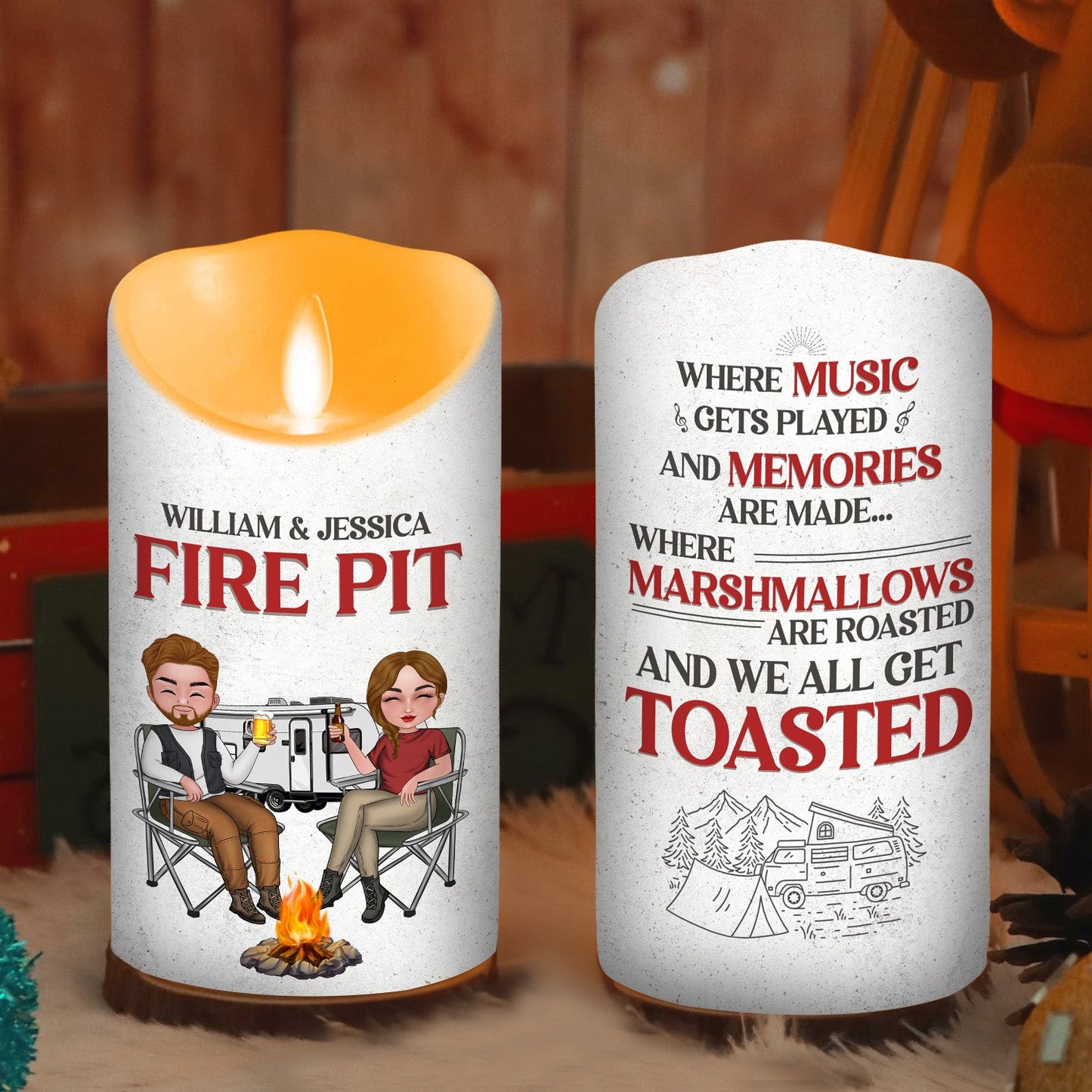 Fire Fit - Personalized Custom LED Candle