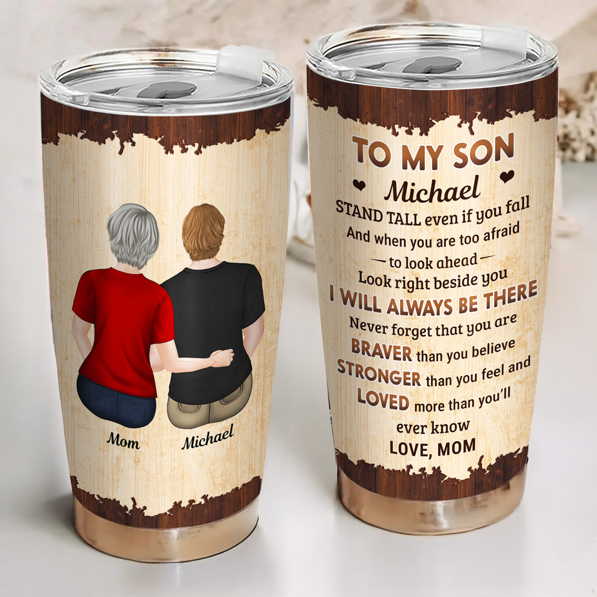 From Mom To Son - Personalized Custom Tumbler