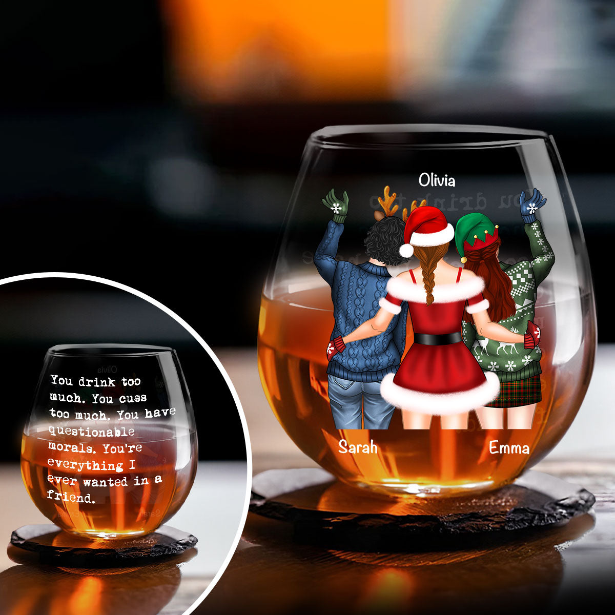 You Are Everything I Ever Wanted In A Friend - Personalized Custom Wine Glass