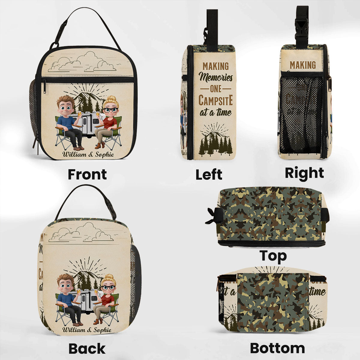 Camping Partner - Personalized Custom Insulated Lunch Bag