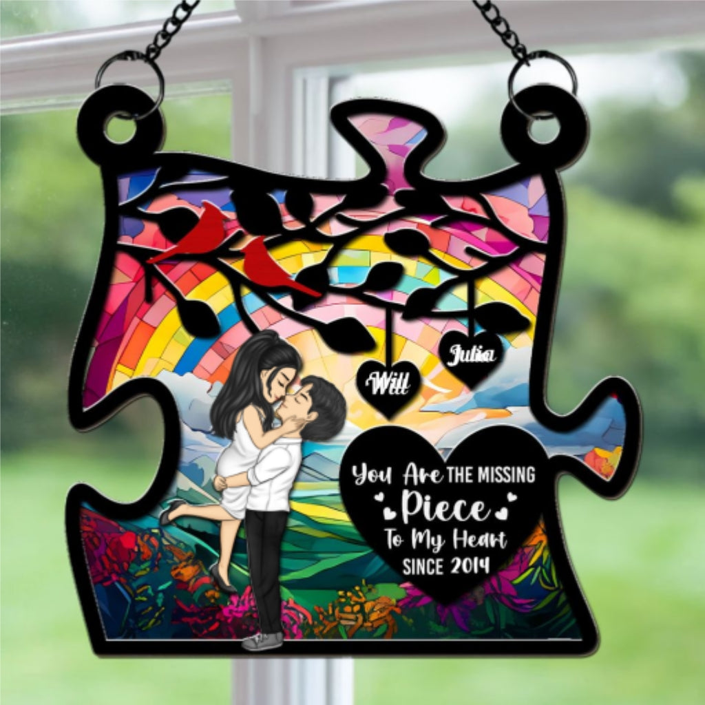 You Are The Missing Piece - Personalized Custom Suncatcher