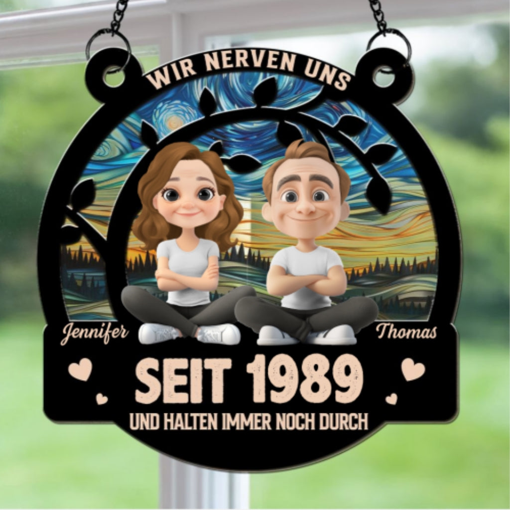 Für immer liebe ich dich â€?Personalisierter Sonnenfänger