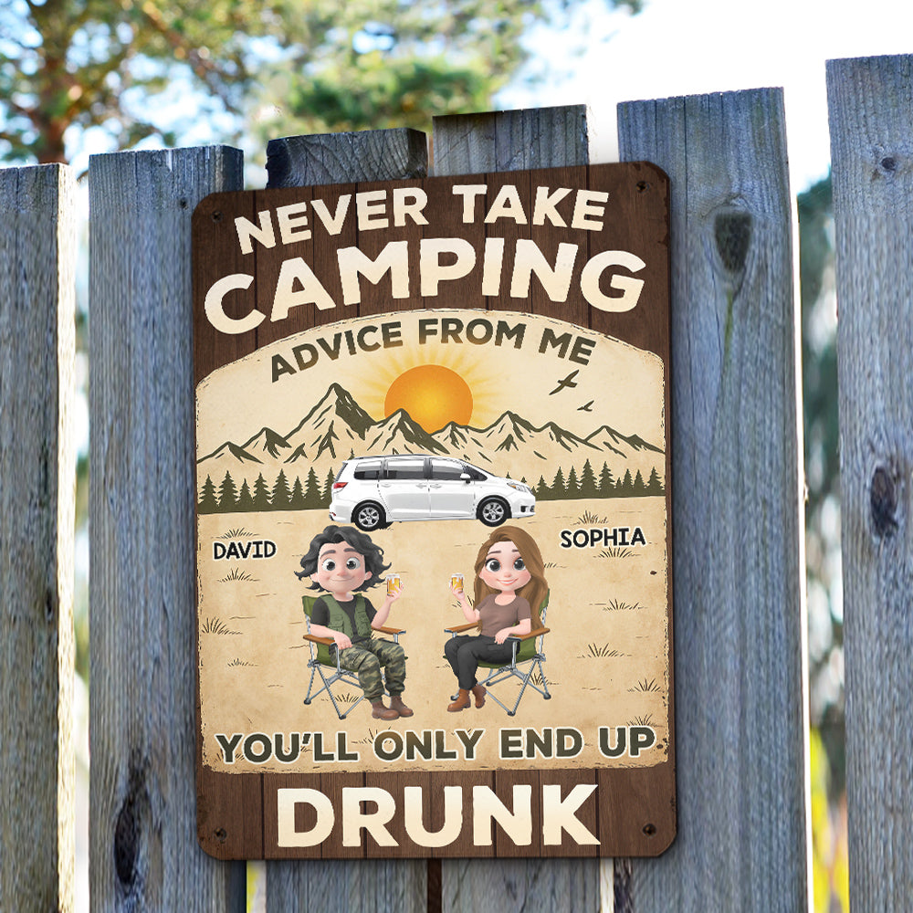 Our Camping Trips Get Wild - Personalized Custom Metal Signs
