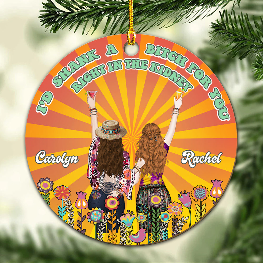 Right In The Kidney - Personalized Custom Wood Ornament