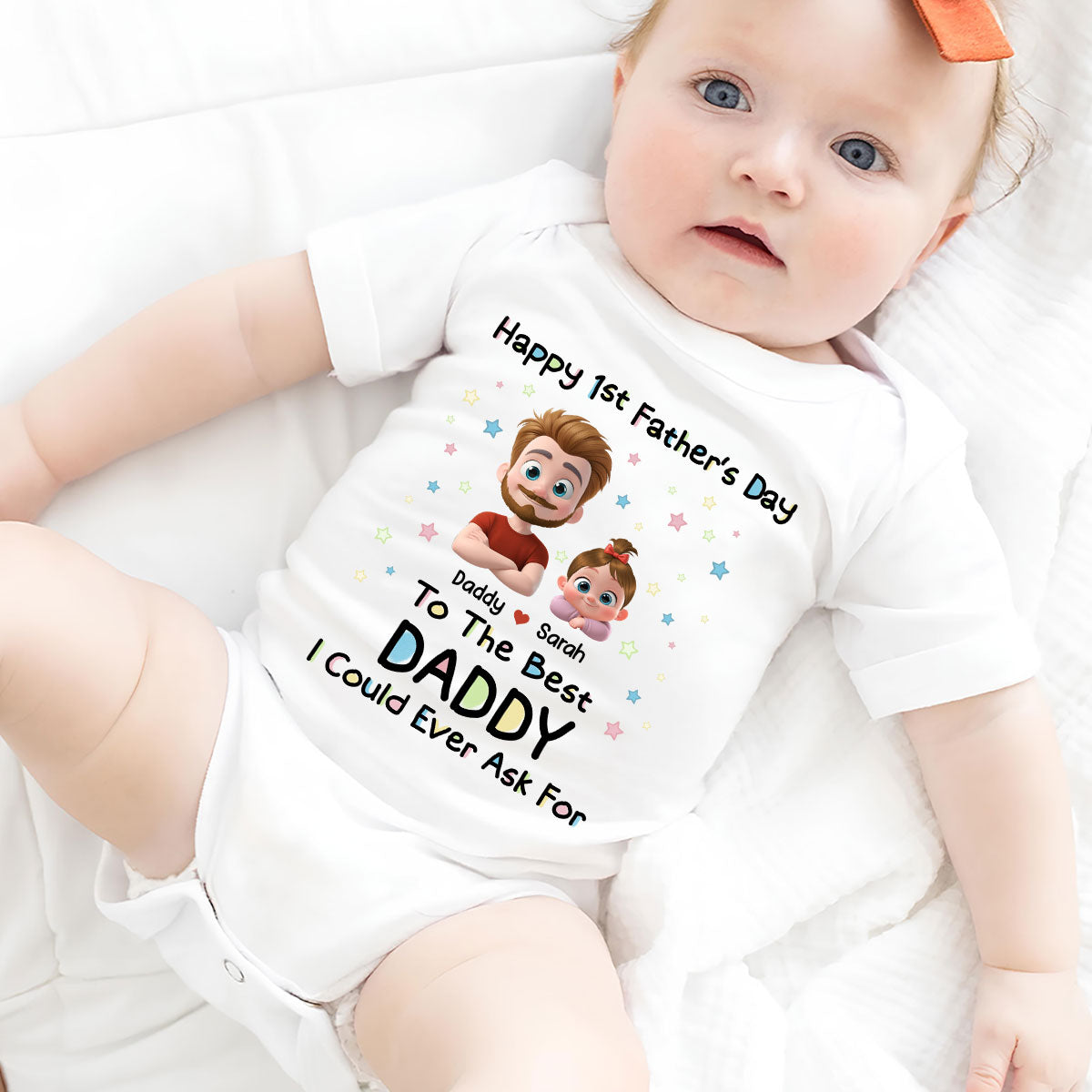 The Best Daddy - Personalized Custom Baby Onesie