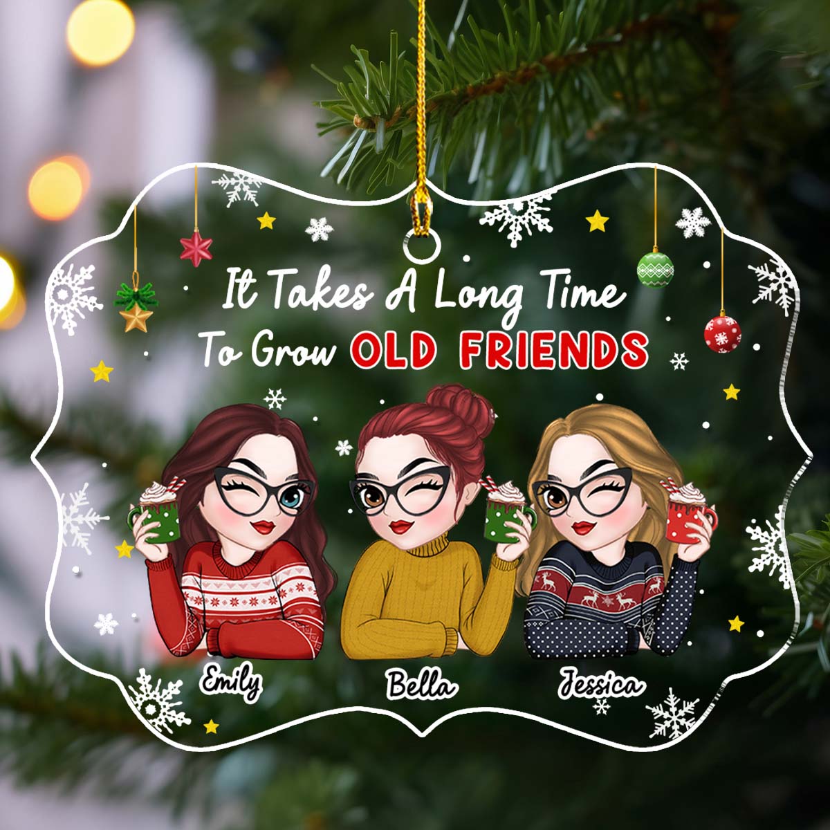 It Took Us A Long Time - Personalized Custom Acrylic Ornament