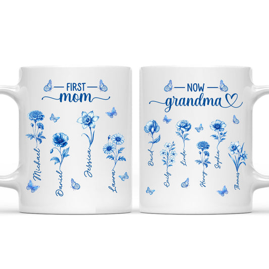 First Mom Now Grandma 2 - Personalized Custom Coffee Mug