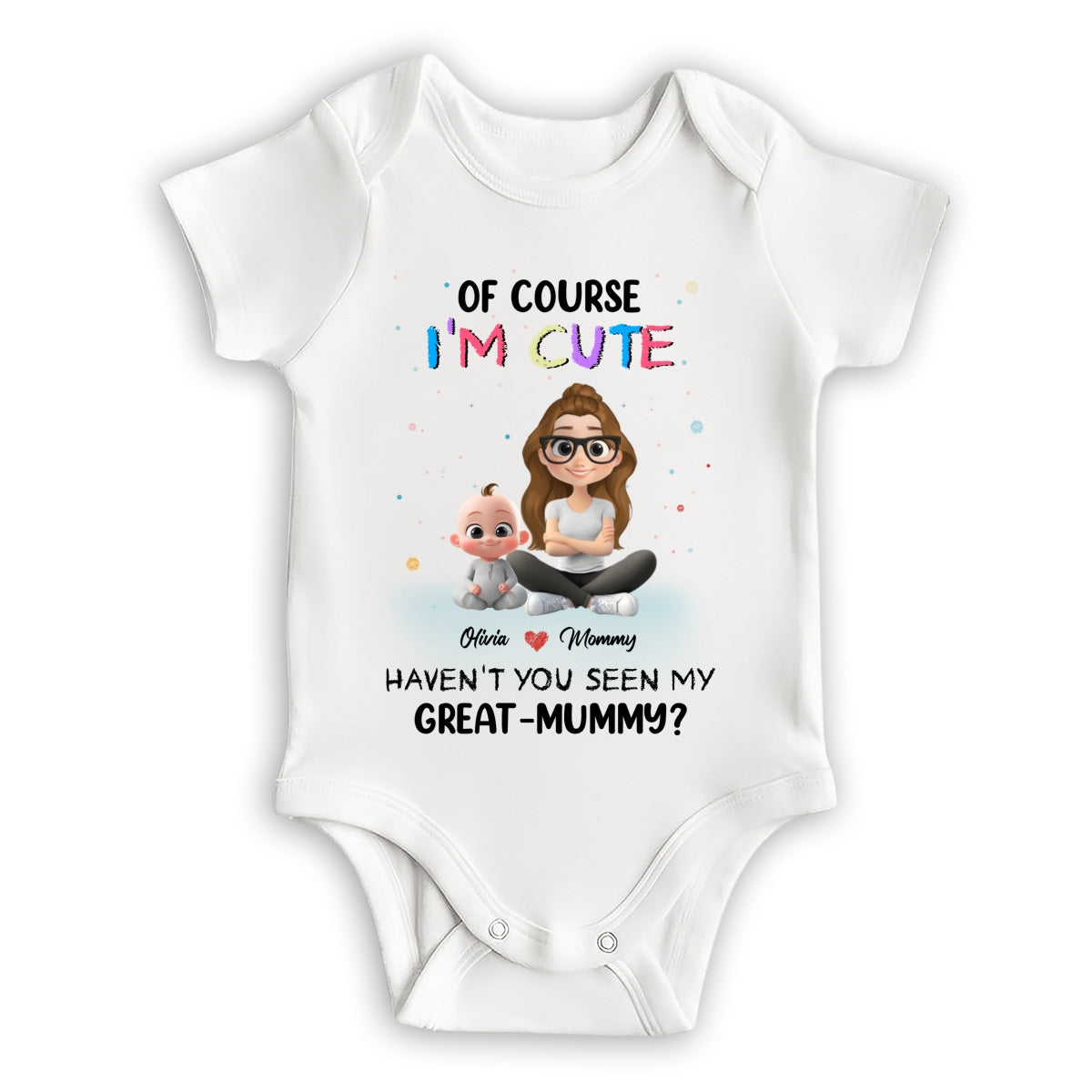 I Am Cute Like My Mommy - Personalized Custom Baby Onesie