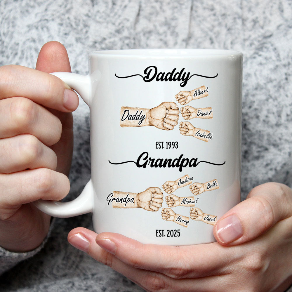Love Grows With Every Year - Personalized Custom Coffee Mug