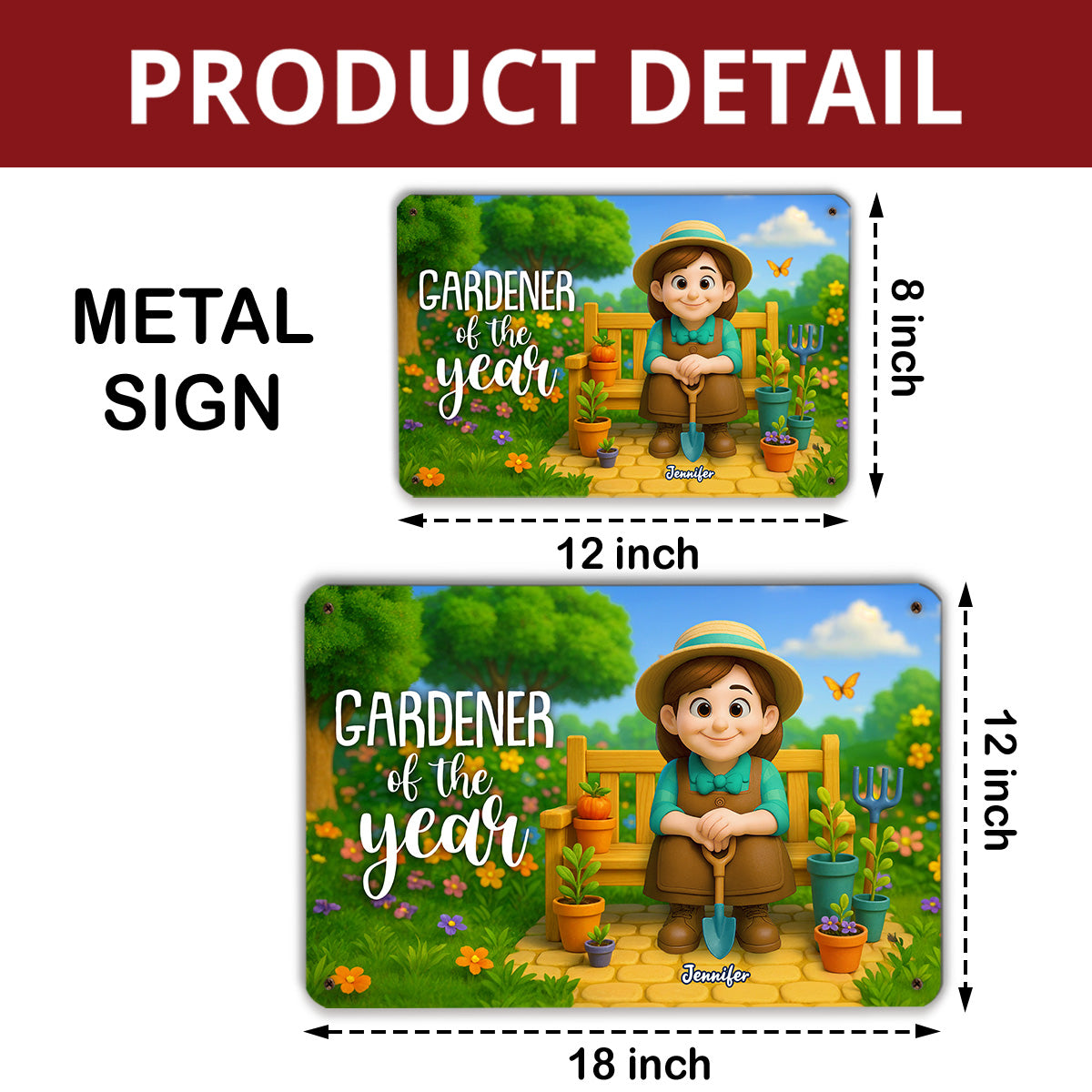 The Plant Whisperer - Personalized Custom Metal Sign