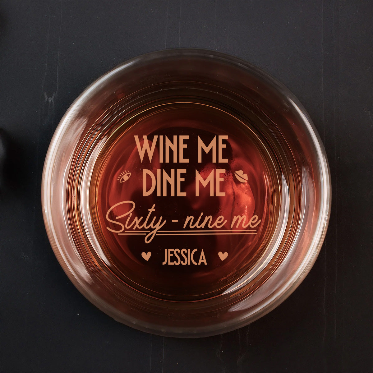 Dine Me - Personalized Custom Engraved Whiskey Glass