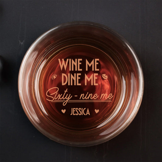 Dine Me - Personalized Custom Engraved Whiskey Glass