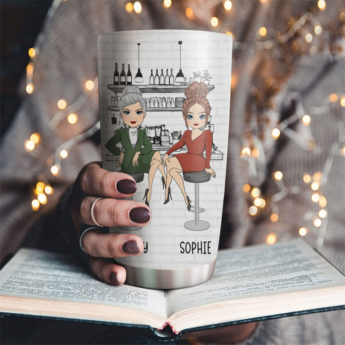 Mom And Daughter Friendship - Personalized Custom Tumbler