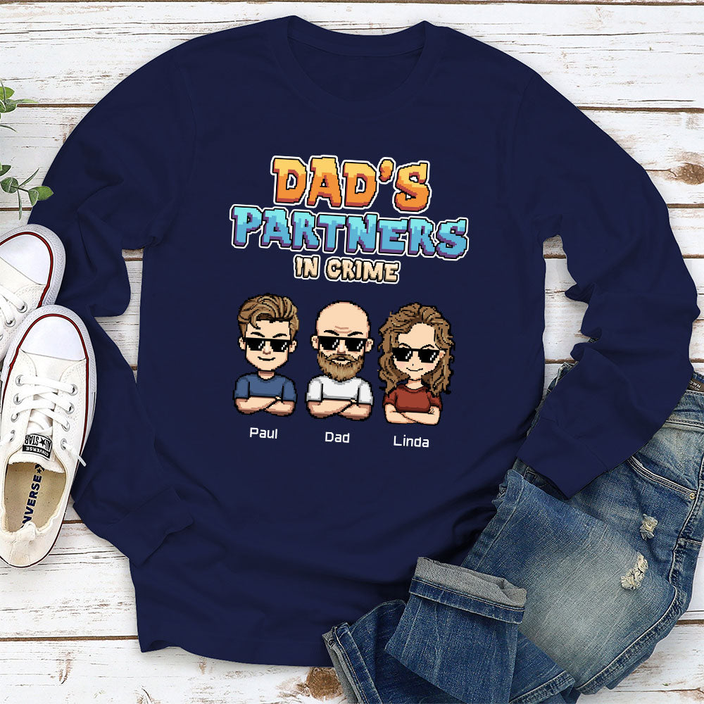 Dad Partners In Crime - Personalized Custom Shirt