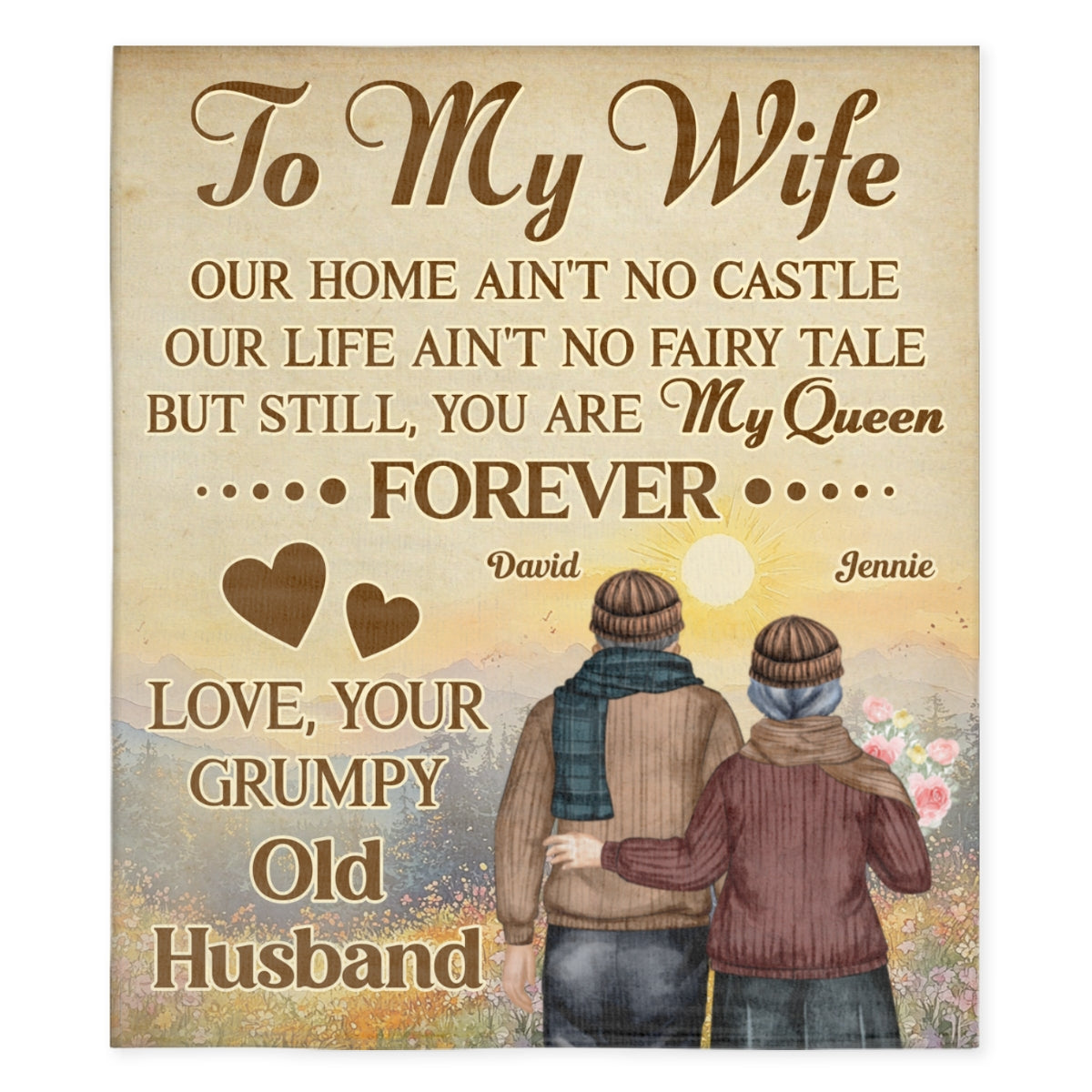 You Are My Queen - Personalized Custom Fleece Blanket