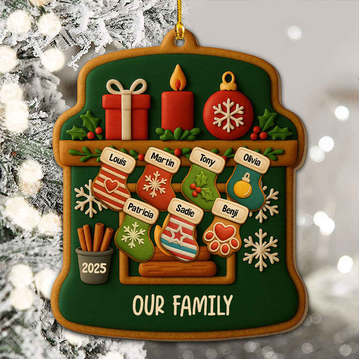 As Long As We Are Together - Personalized Custom 3D Effect Wood Ornament