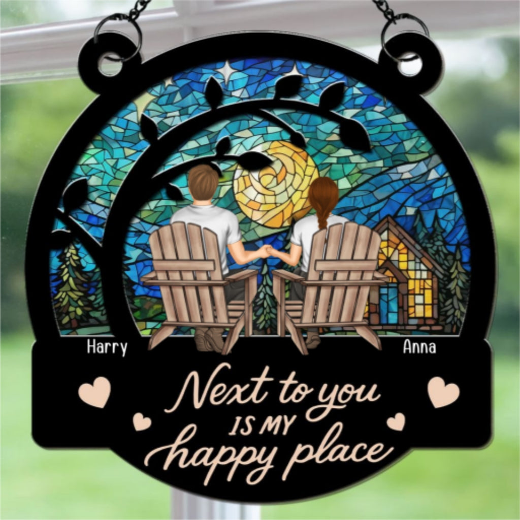 Next To You Feels Perfect - Personalized Custom Suncatcher