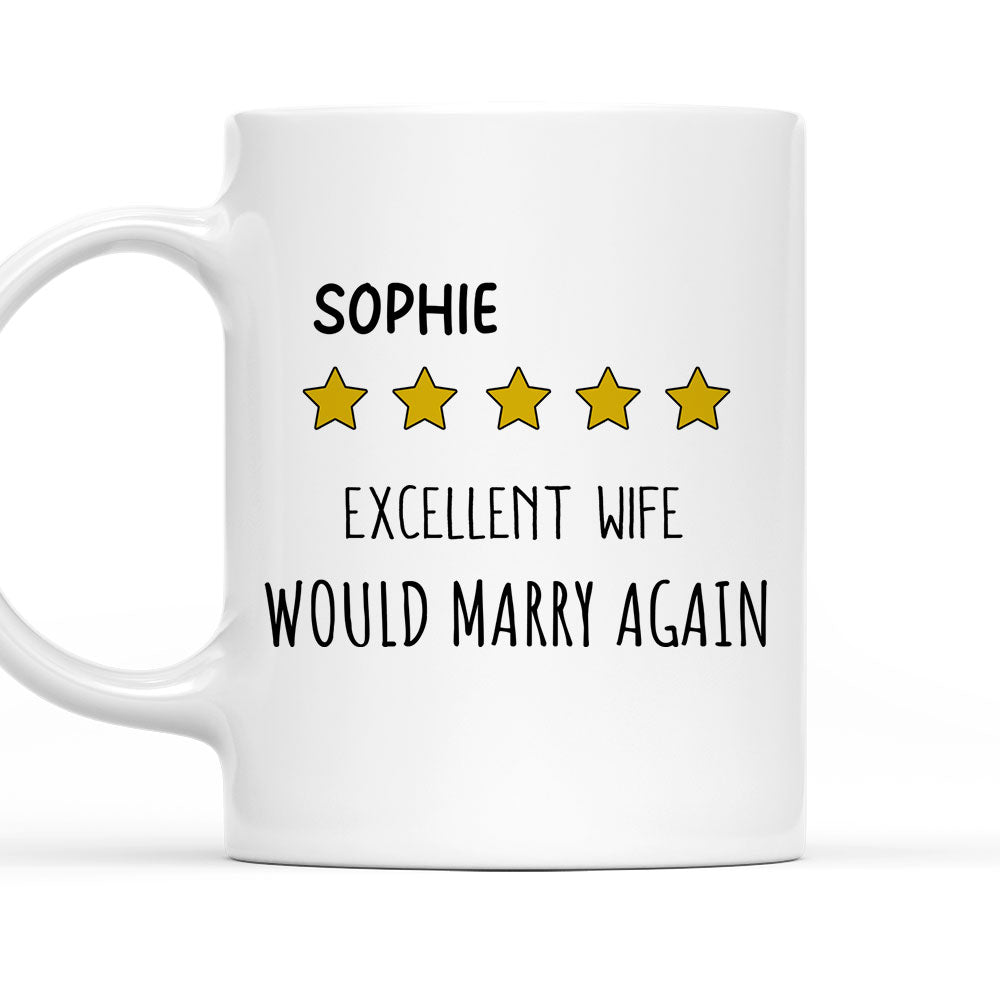 Excellent Wife - Personalized Custom Coffee Mug