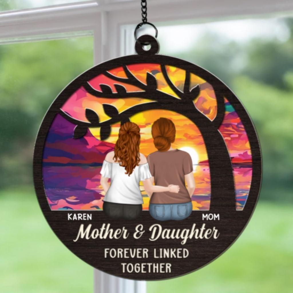 The Love Between Us - Personalized Custom Suncatcher