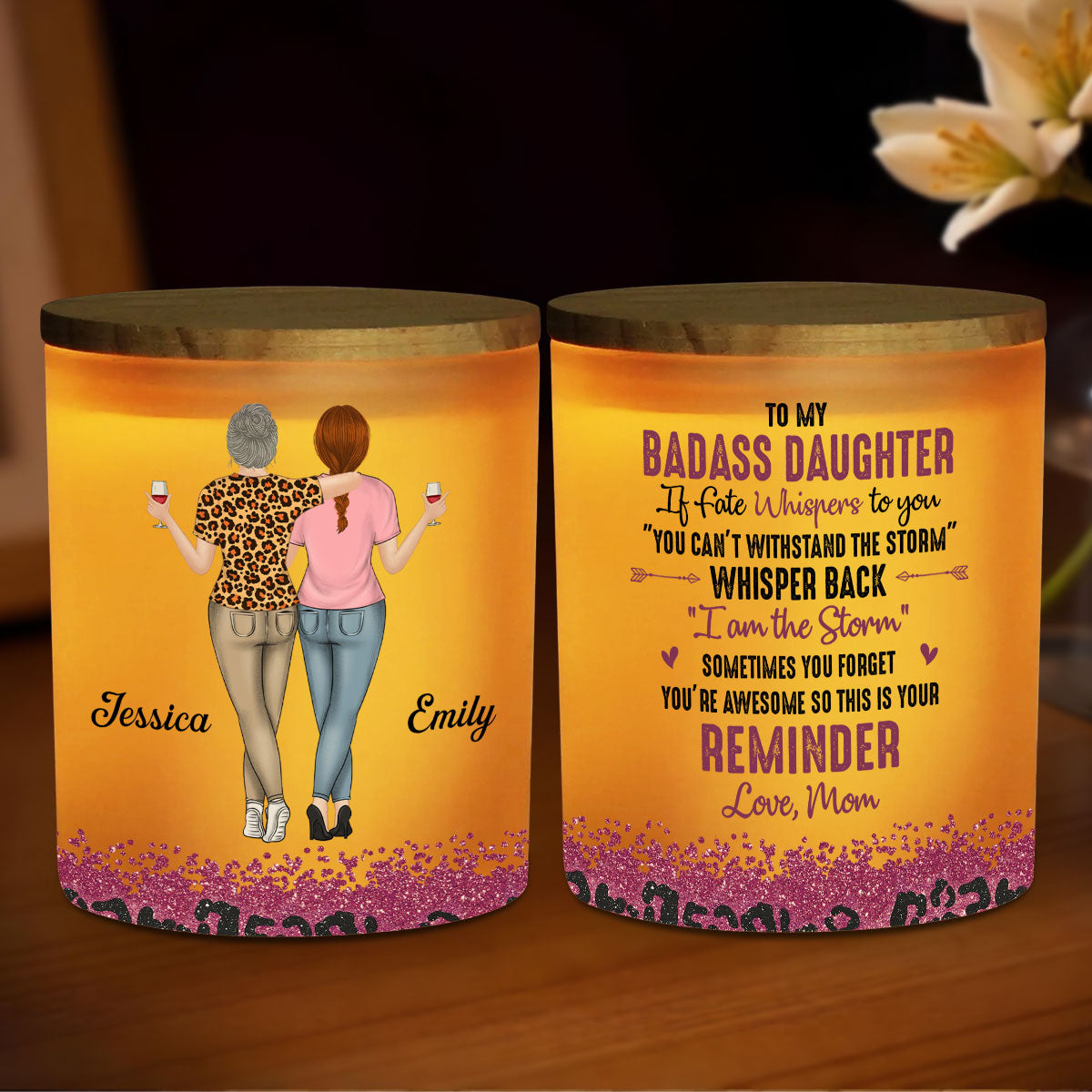 This Is Your Reminder - Personalized Custom Glass Jar With LED Candle