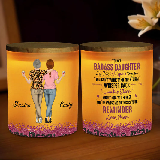 This Is Your Reminder - Personalized Custom Glass Jar With LED Candle