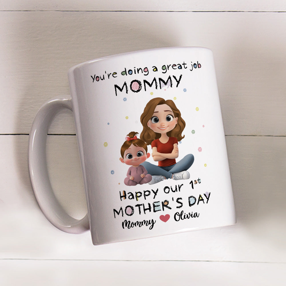 Mommy And Kid - Personalized Custom Coffee Mug