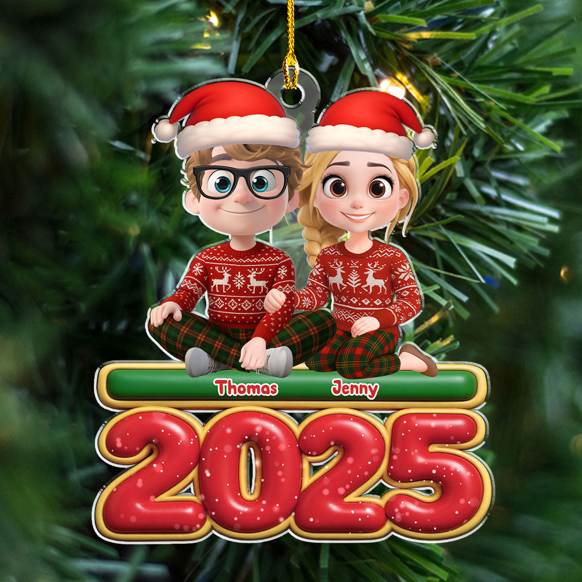 Just You And Me - Personalized Custom Acrylic Ornament