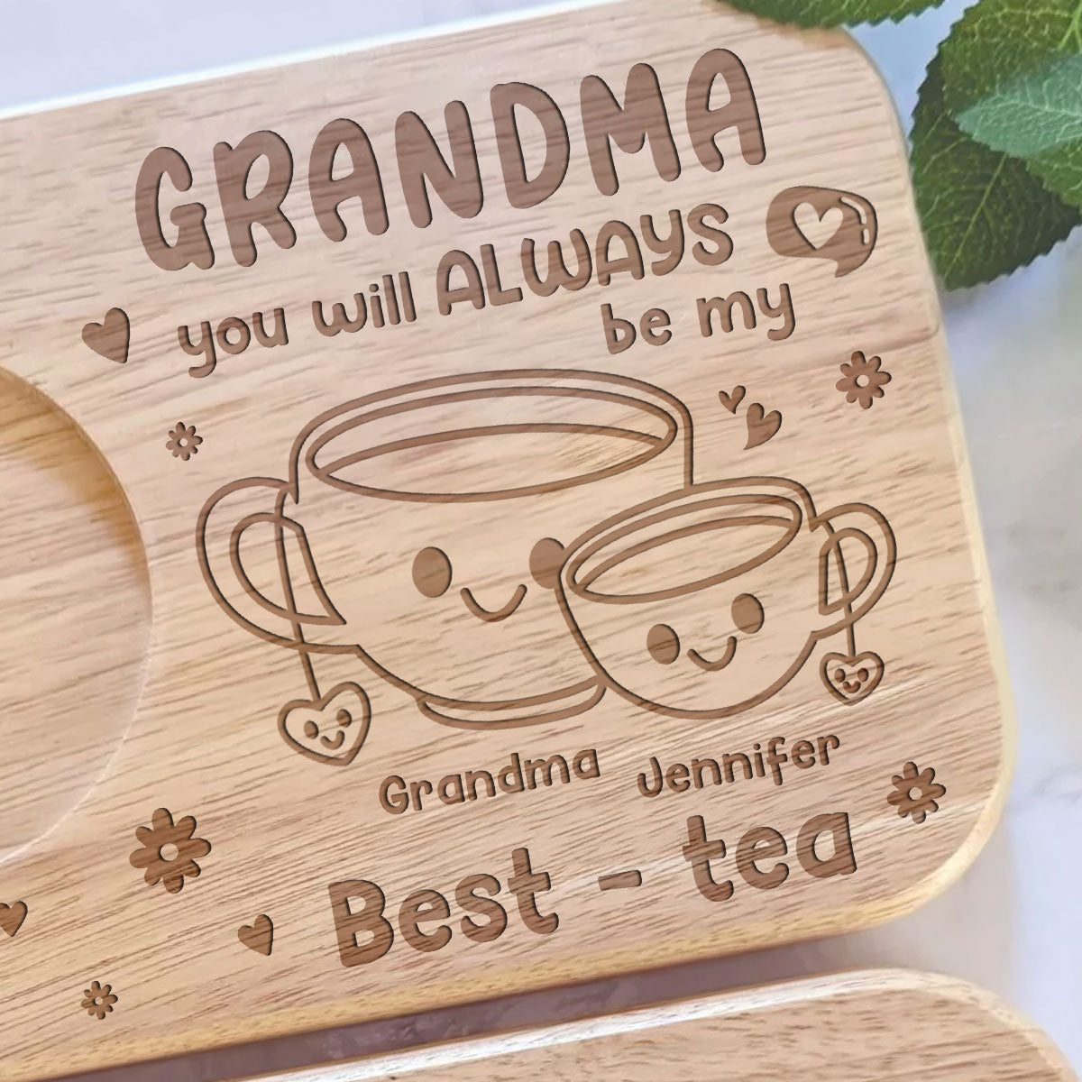 Grandma You Will Always Be My Best - Personalized Custom Wooden Treat Board