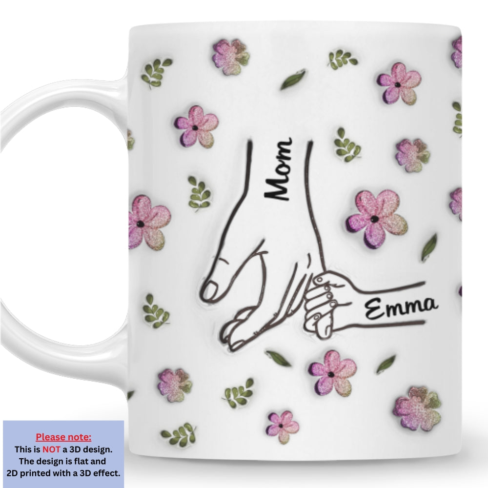 Mom Glitter - Personalized Custom 3D Inflated Effect Mug