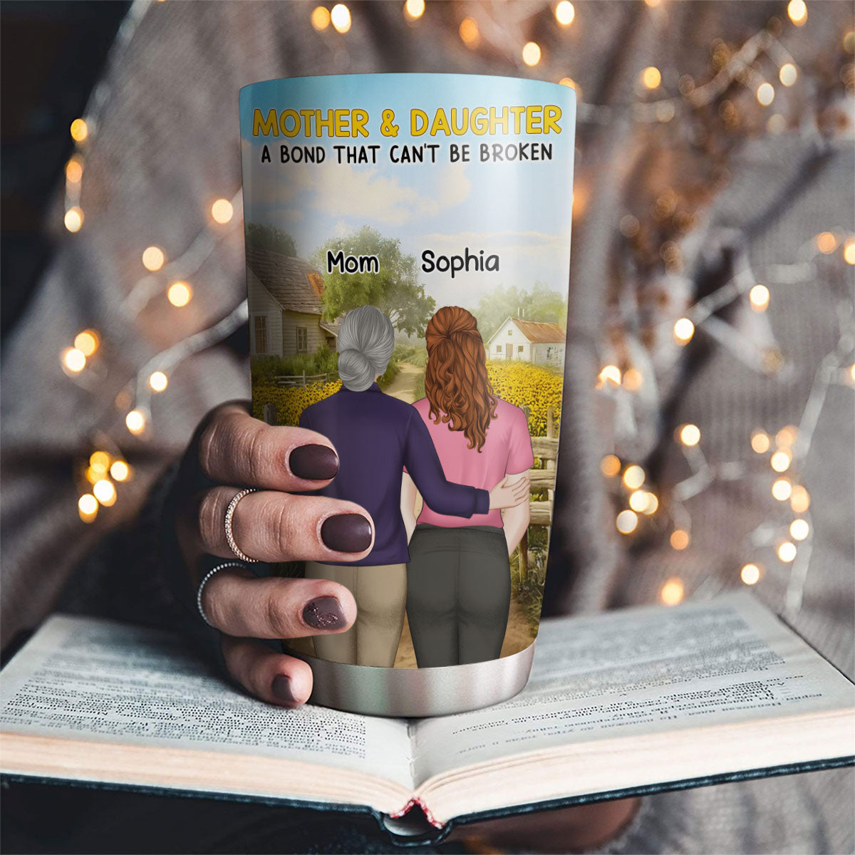 Mother And Daughter - Personalized Custom Tumbler