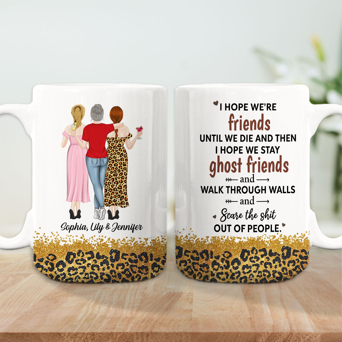 We Are Friends Until We Die - Personalized Custom Coffee Mug