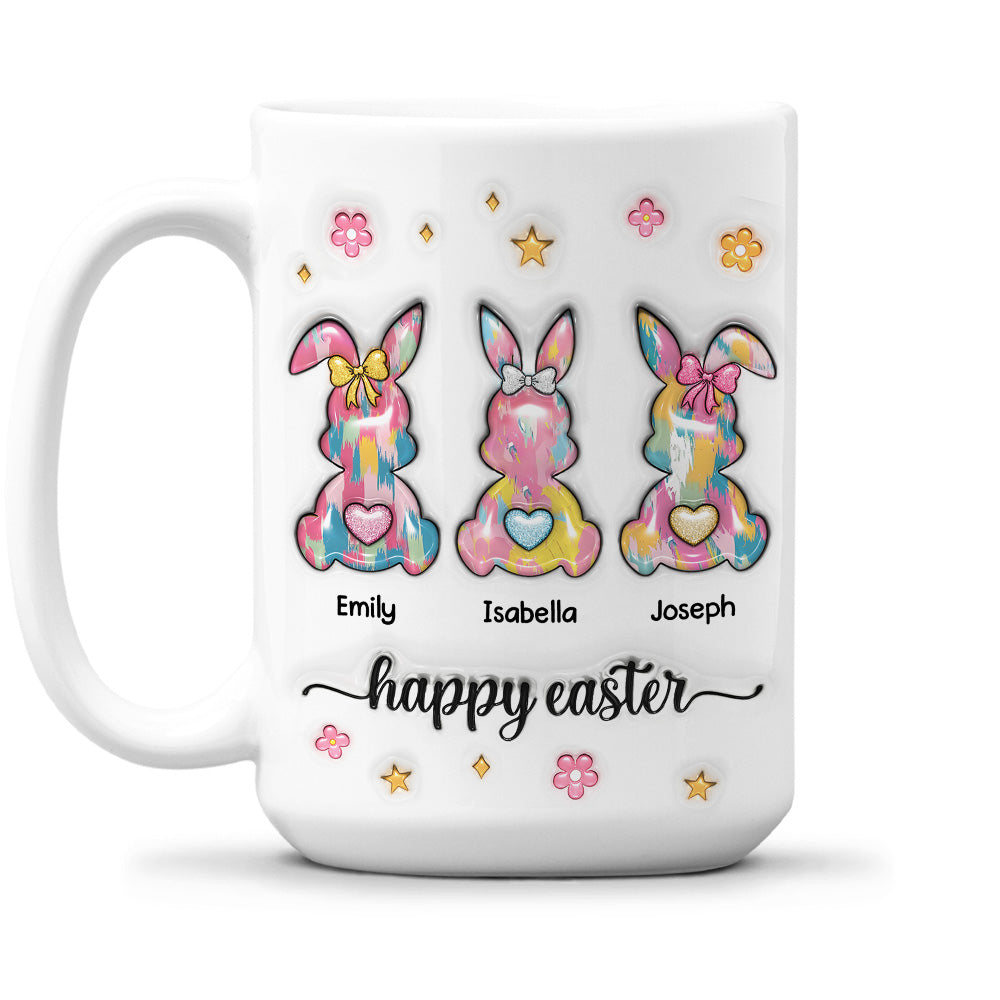 Bunny Love - Personalized Custom 3D Inflated Effect Mug