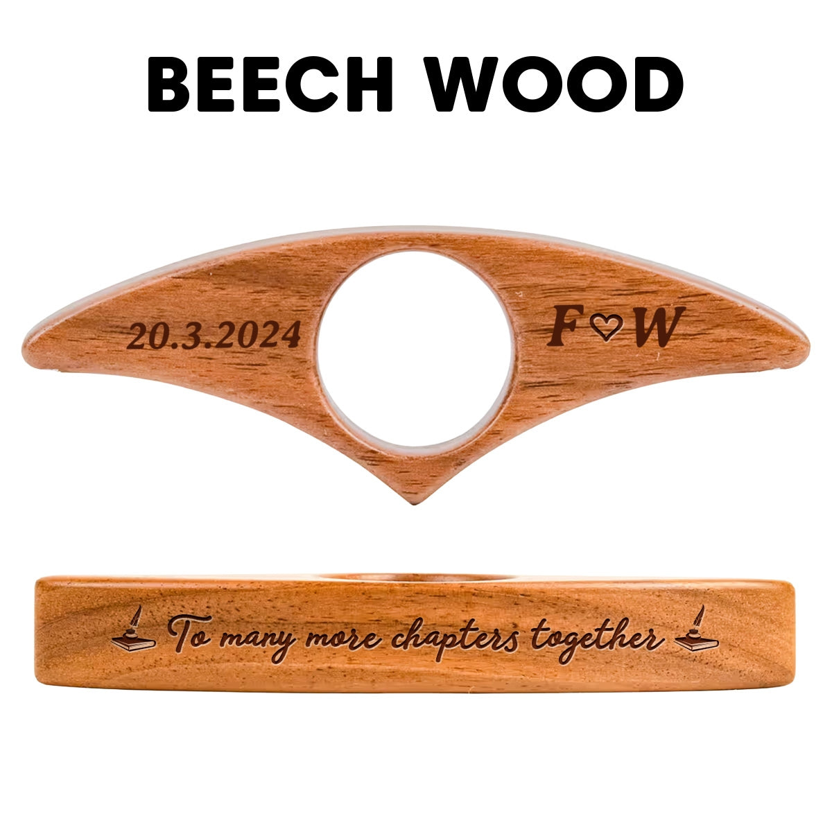 To Many More Chapters Together - Personalized Custom Book Page Holder