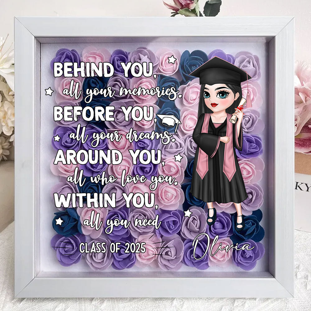 All Your Memories - Personalized Custom Flower Shadow Box