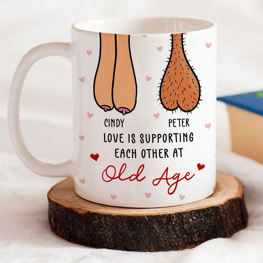 Love Is Supporting - Personalized Custom Coffee Mug