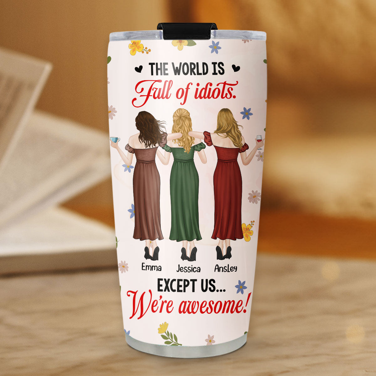 Surrounded By Idiots Staying Cool - Personalized Custom Tumbler